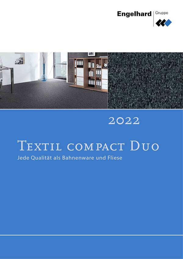 Textil Compact Duo: Jede Qualität als Bahnenware und Fliese